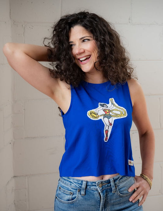 REVAMPED |WONDER WOMAN|PARKDALE|UPCYCLED CLOTHING|JAPAN|MONTREAL|