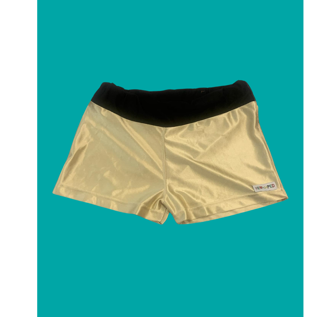 GOLD JERSEY SHORTS