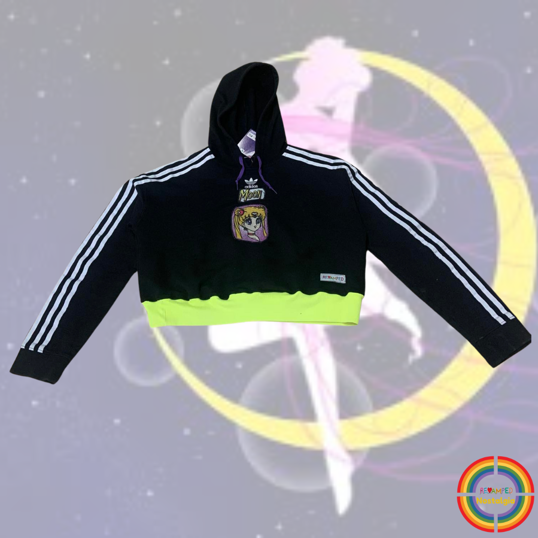 SAILOR MOON ADIDAS MOON CROP HOODIE Revamped Clothing