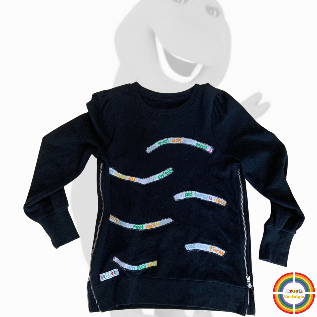 "BARNEY THE DINOSAUR" SONG SWEATER