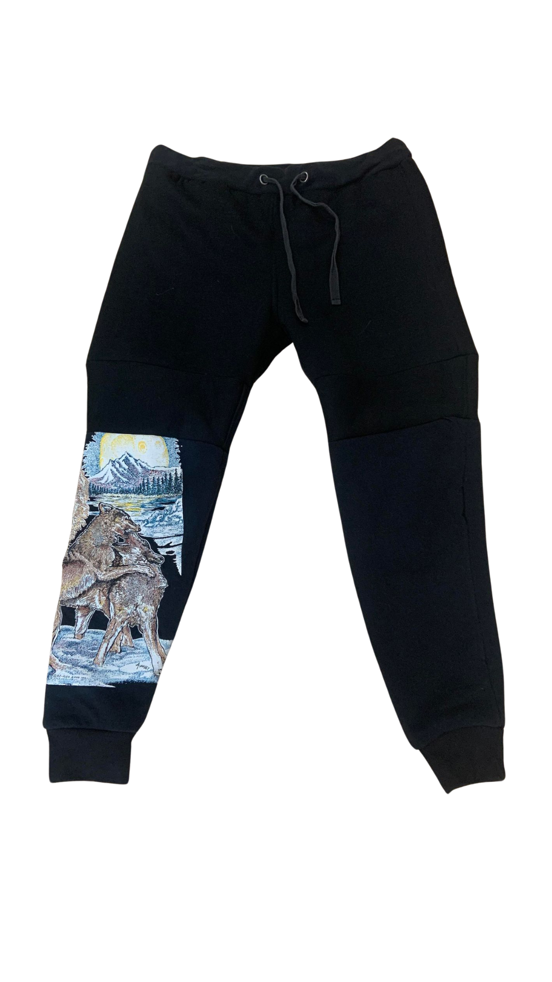 WOLF DRAWSTRING HOODIE PANTS