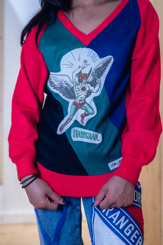 V-NECK HAWKMAN PULL OVER