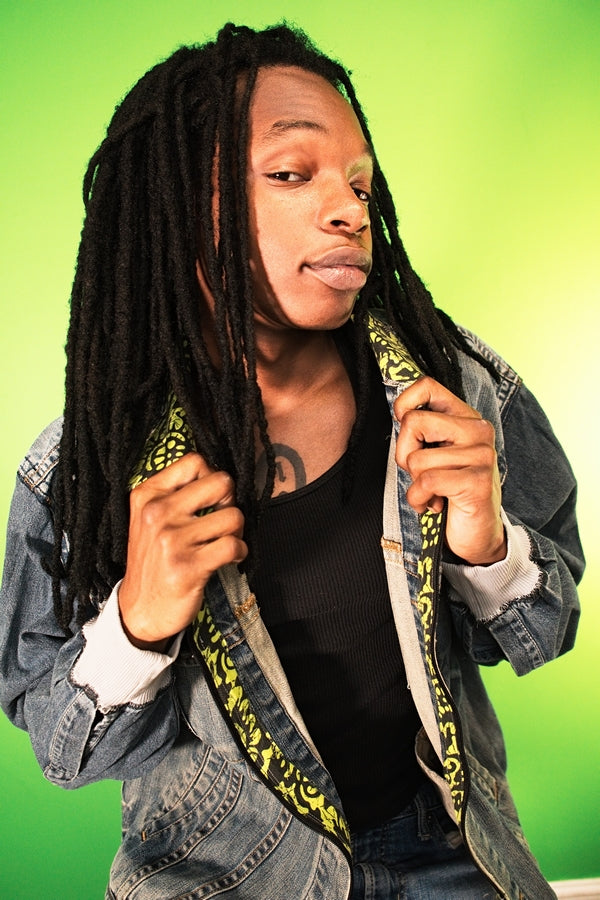 Revamped Clothing Toronto - Repurposed Upcycled Alterations Repairs Parkdale batik jean jacket