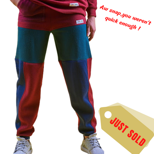 JEWEL TONE COLOUR BLOCKED HOODIE PANTS