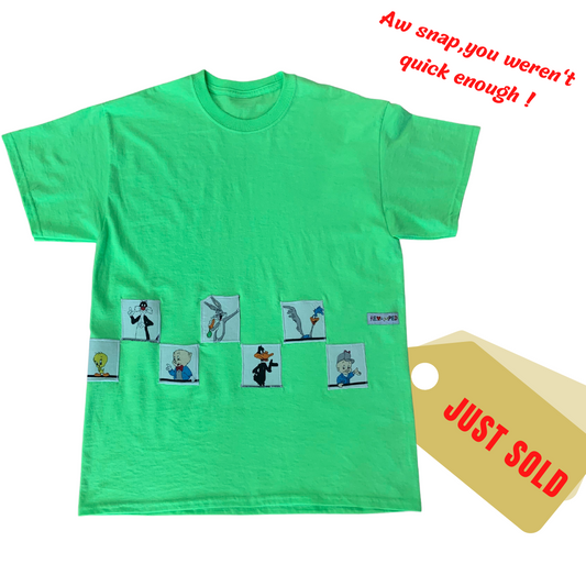 LOONEY TUNES HIGH-VISIBILITY CHECKERED T-SHIRT