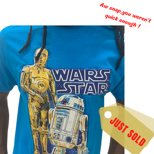 R2D2/C3PO "WARS STAR" T-SHIRT