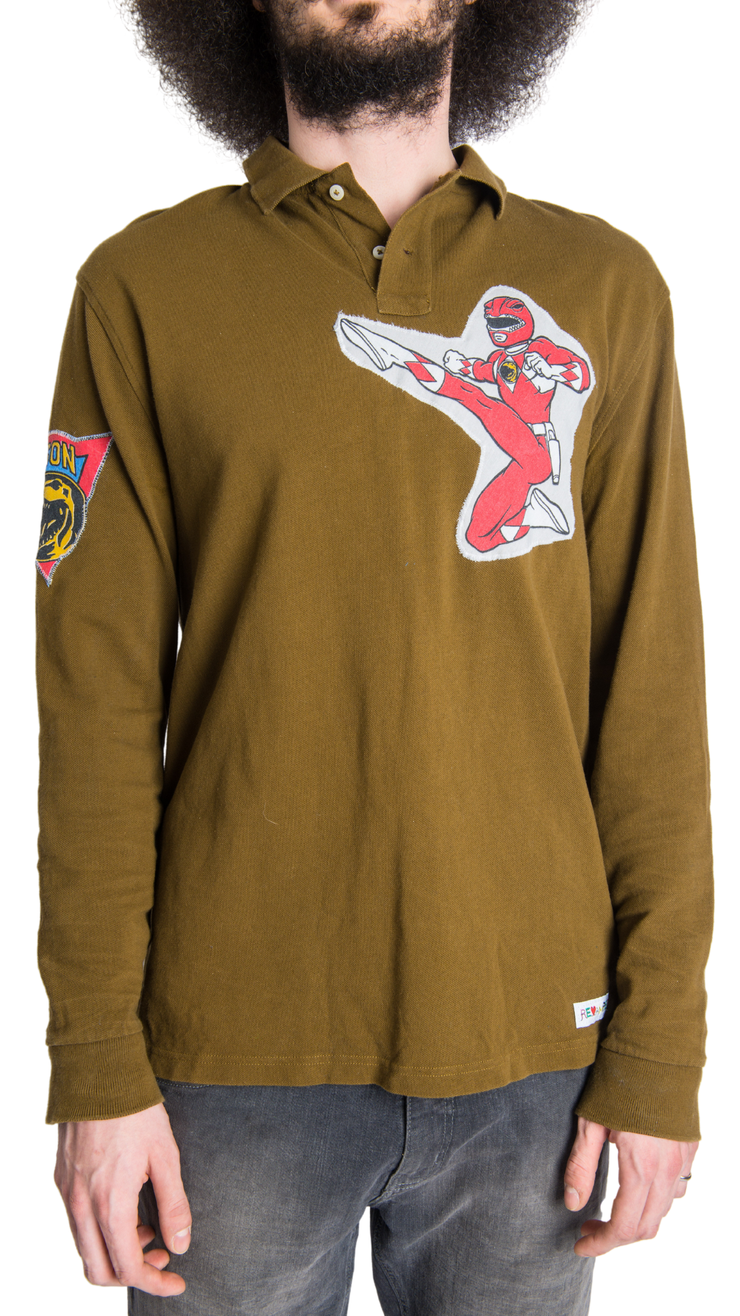 Revamped Clothing Toronto - Repurposed Upcycled Alterations Repairs Parkdale polo red ranger power ranger