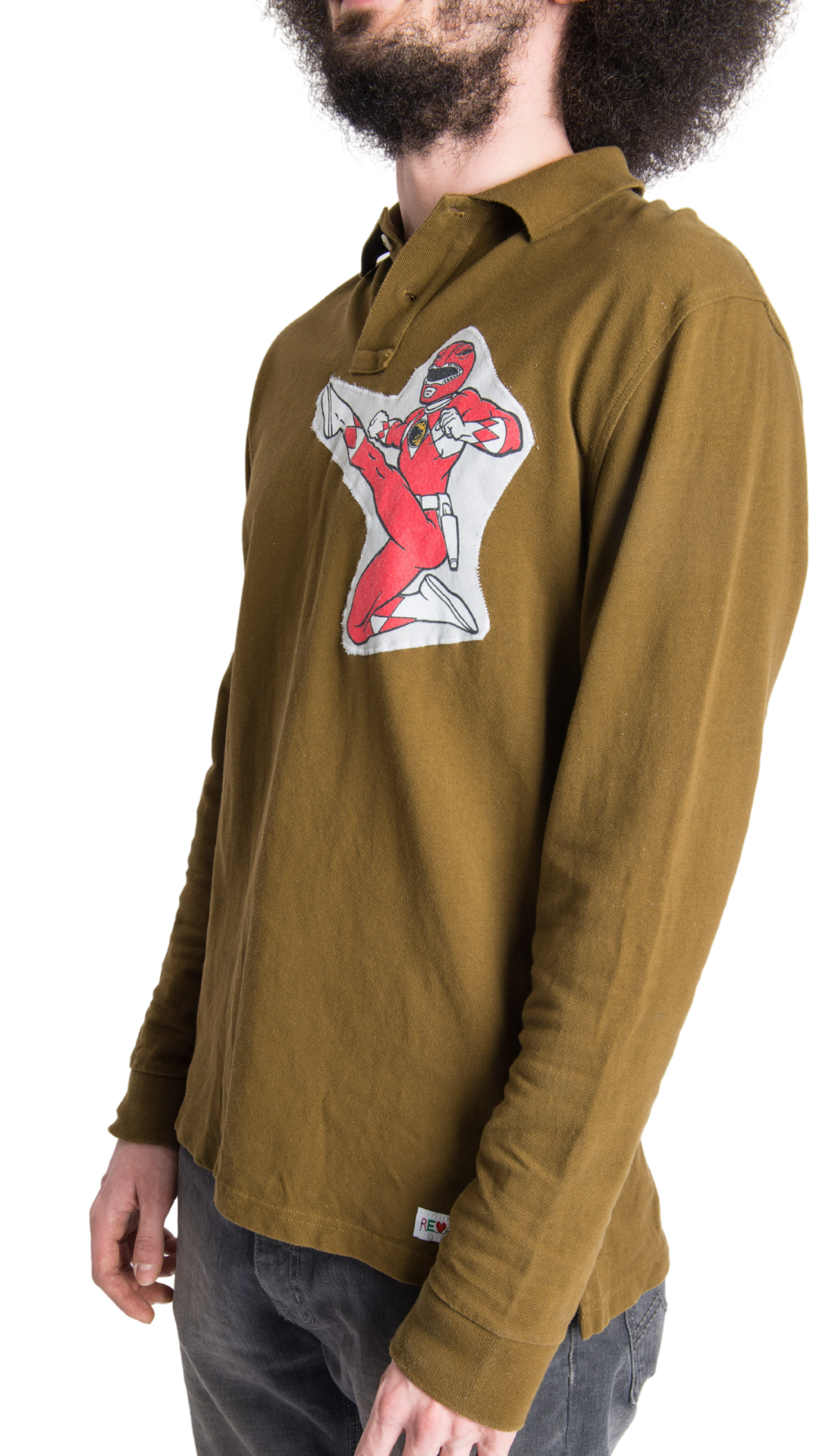 Revamped Clothing Toronto - Repurposed Upcycled Alterations Repairs Parkdale polo red ranger power ranger