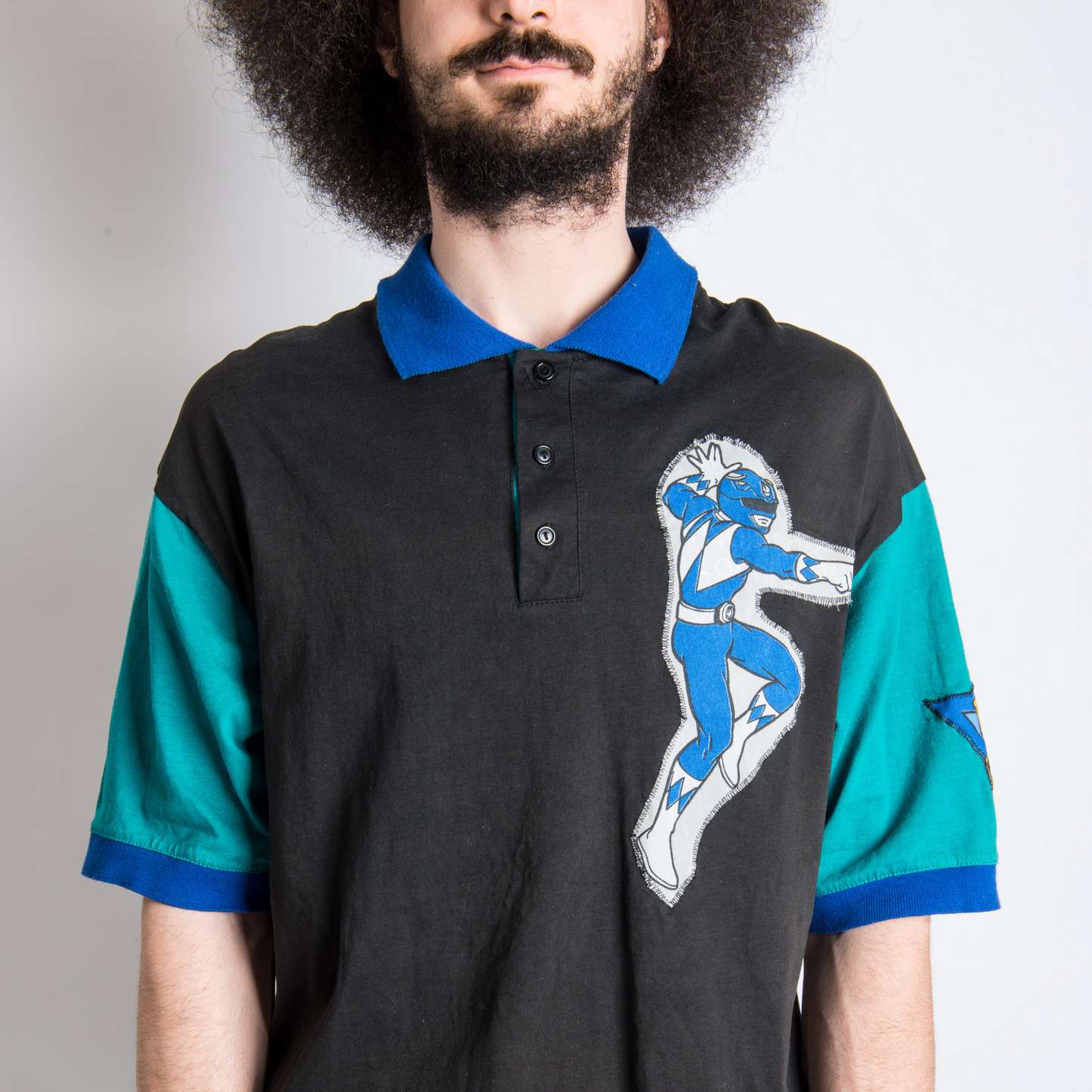Revamped Clothing Toronto - Repurposed Upcycled Alterations Repairs Parkdale  - Power Ranger polo