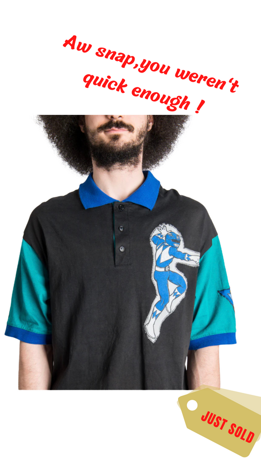 "POWER RANGERS" COLOUR BLOCKED POLO