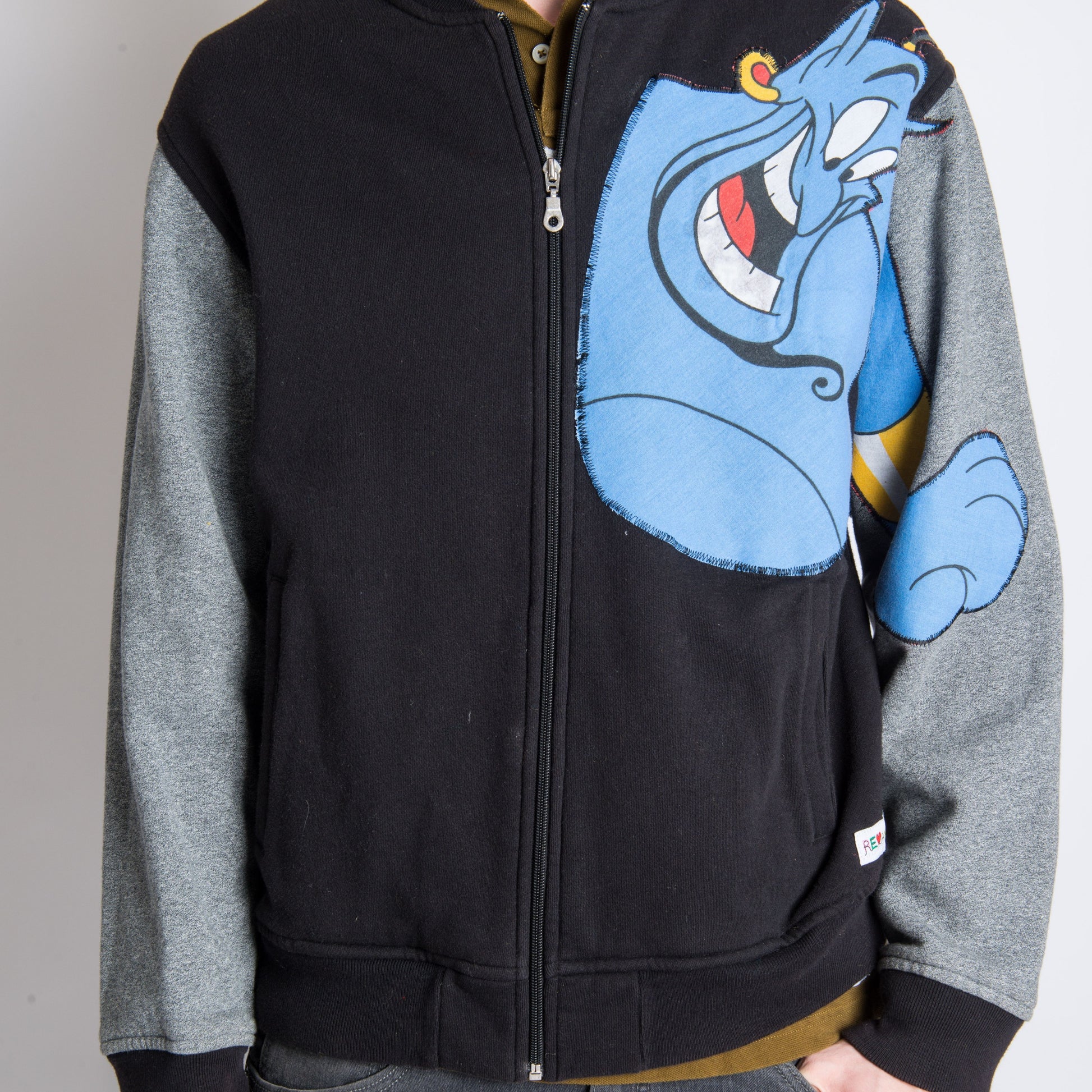 Revamped Clothing Toronto - Repurposed Upcycled Alterations Repairs parkdale  - genie Revamped  altered zip up hoodie