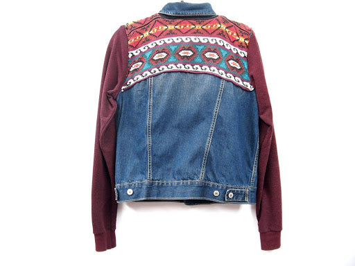 Revamped Clothing Toronto - Repurposed Upcycled Alterations Repairs Parkdale  jean jacket  sweater