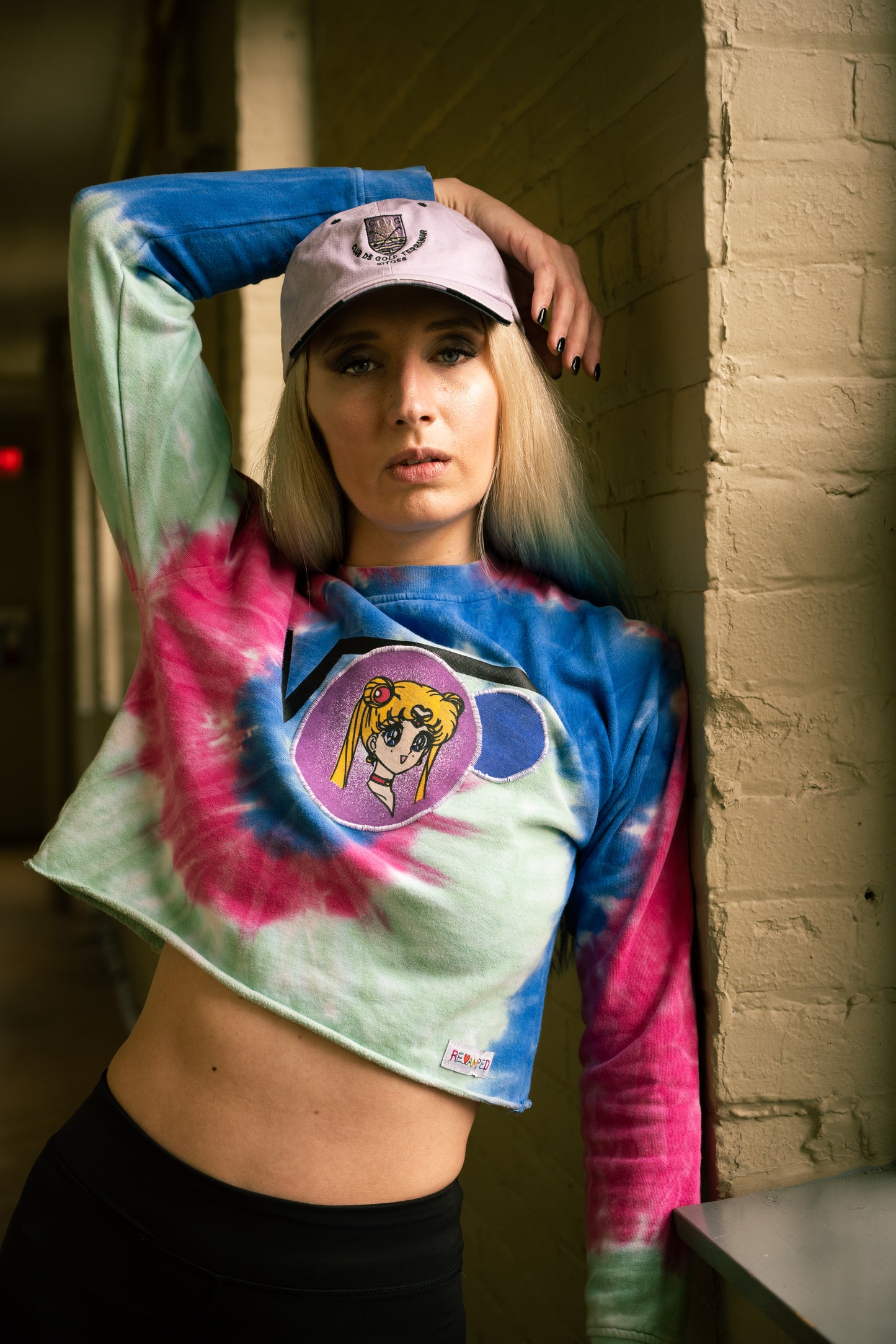 THE SQUARE ROOT OF SAILORMOON  CROPPED TYE DYE