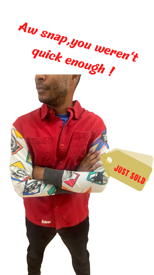 HOCKEY SLEEVE BUTTON UP