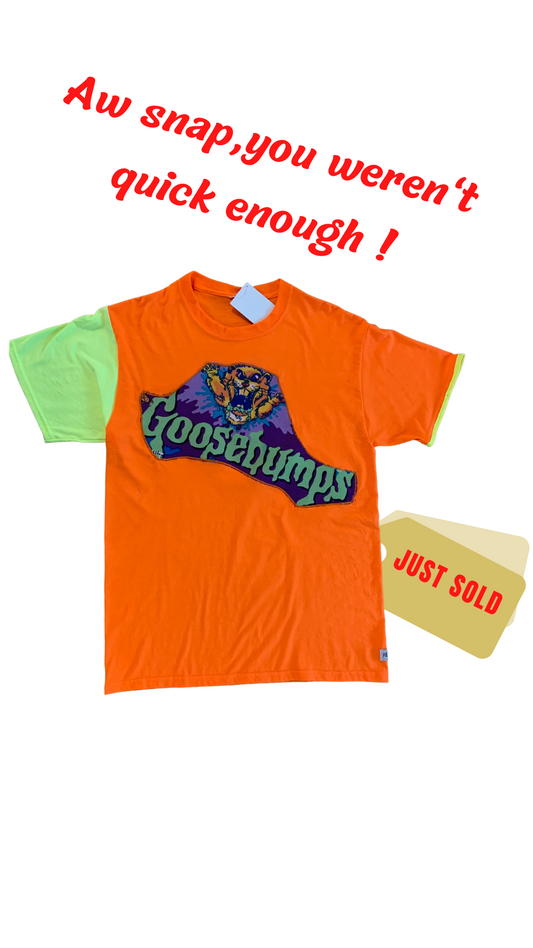 ORANGE "GOOSEBUMPS" T-SHIRT