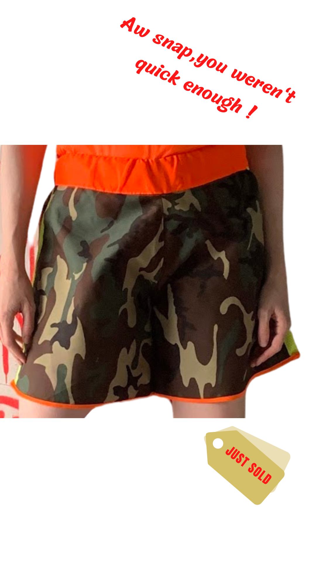 HIGH VISIBILITY MUY THAI PATCH WORK SHORTS
