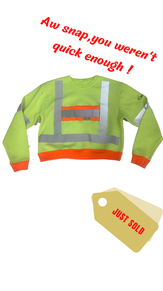 HIGH VIS SAFETY CROP SWEATER