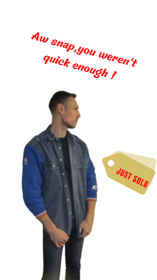 "STARTER" SLEEVE DENIM SHIRT