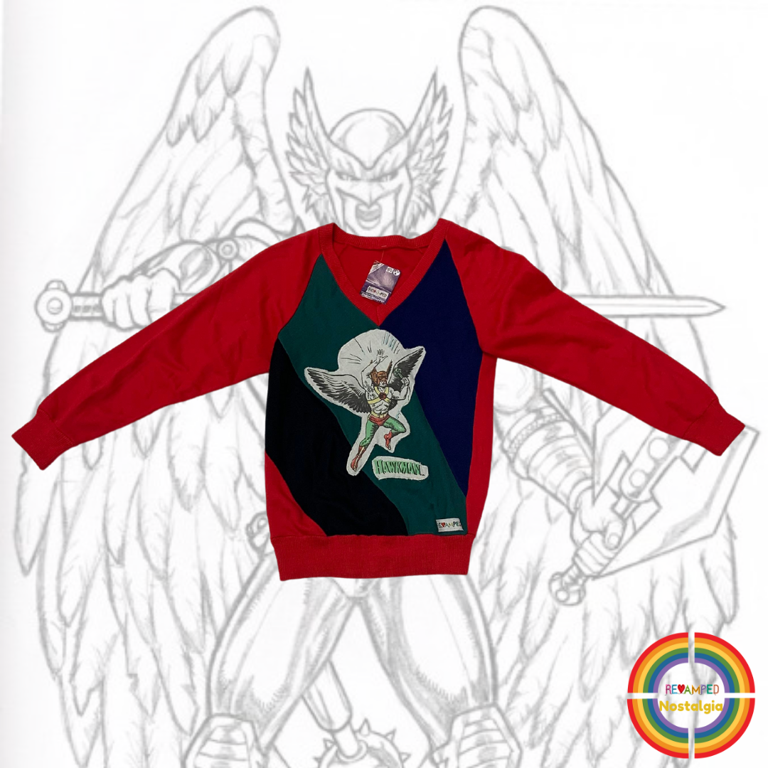 Revamped Clothing Toronto - Repurposed Upcycled Alterations Repairs Parkdale pull over hawkman